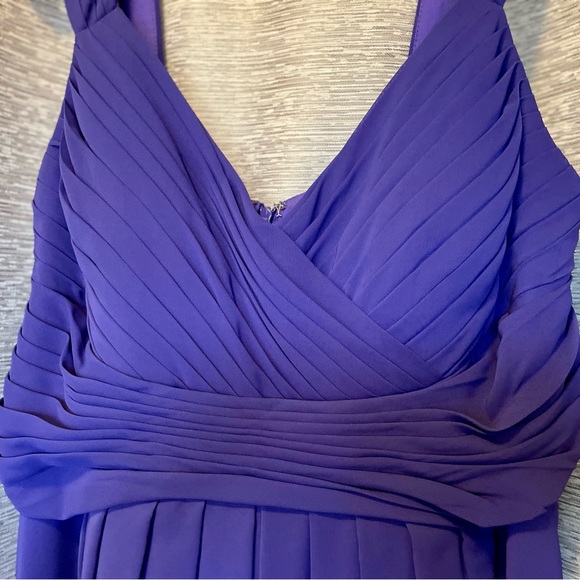 Purple chiffon swing dress - Picture 3 of 4